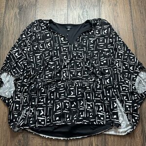 Alfani Black and White Patterned Camisole